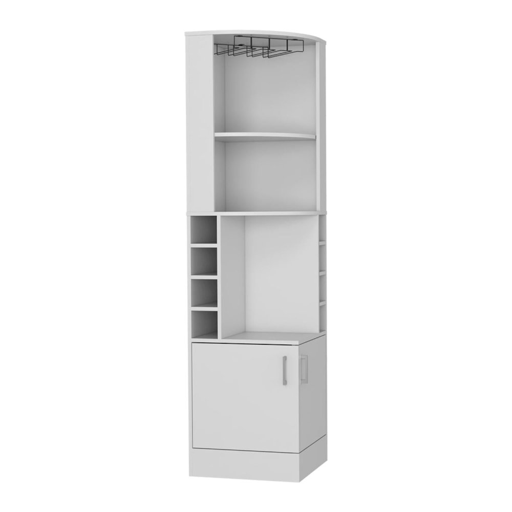 Syrah Bar Cabinet White MDF. Picture 1