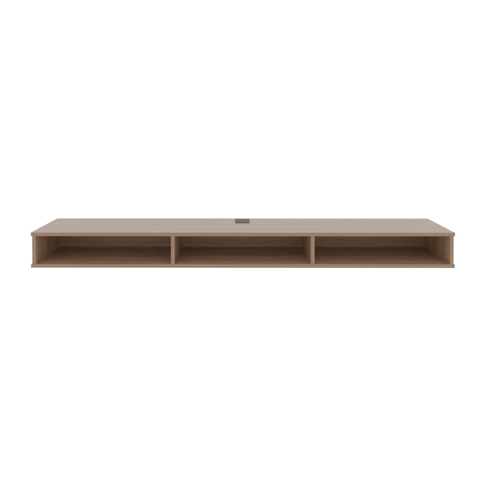 Luft 71" Wide Floating Tv Stand Natural Oak MDF. Picture 1