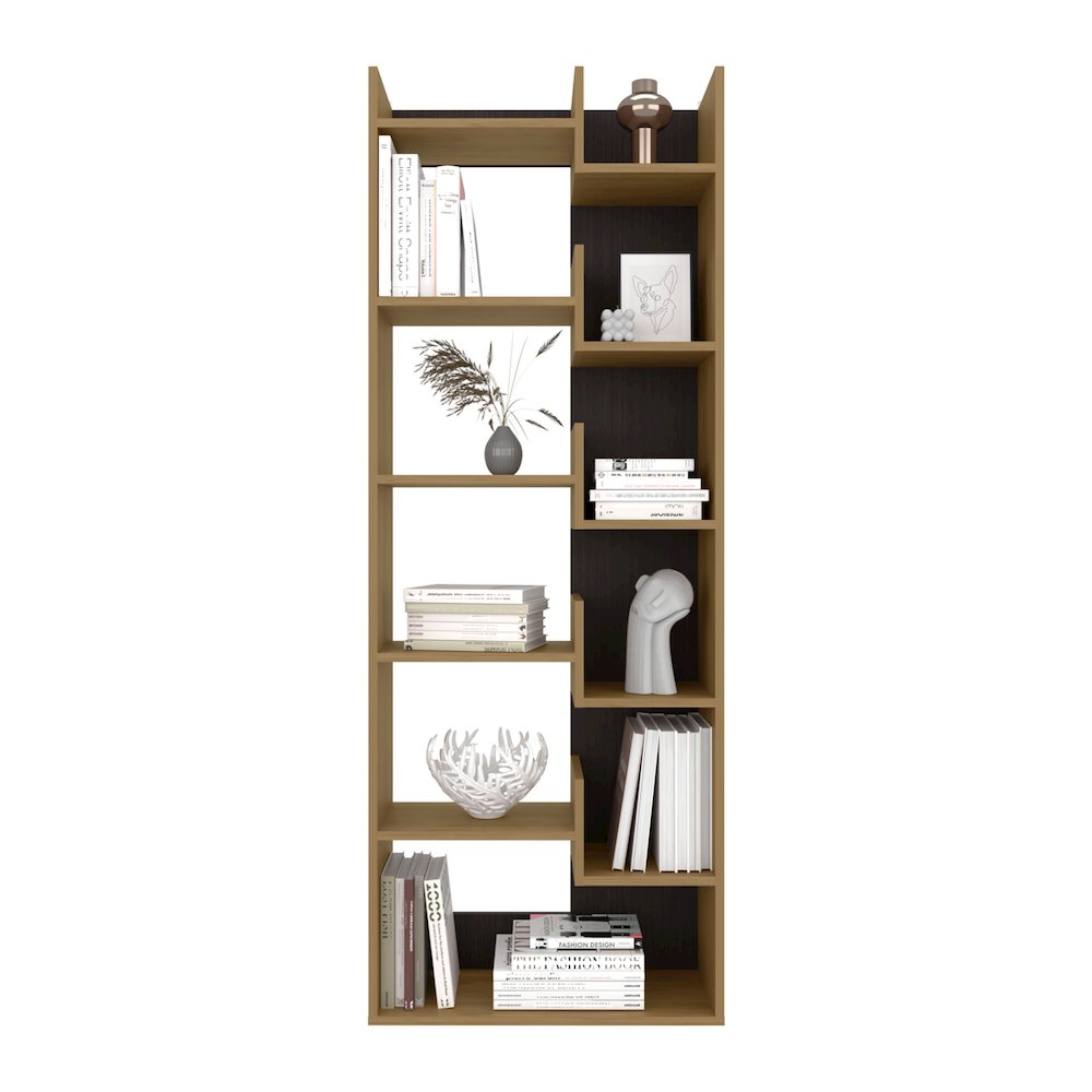 Clover Bookcase Natural Oak MDF. Picture 2