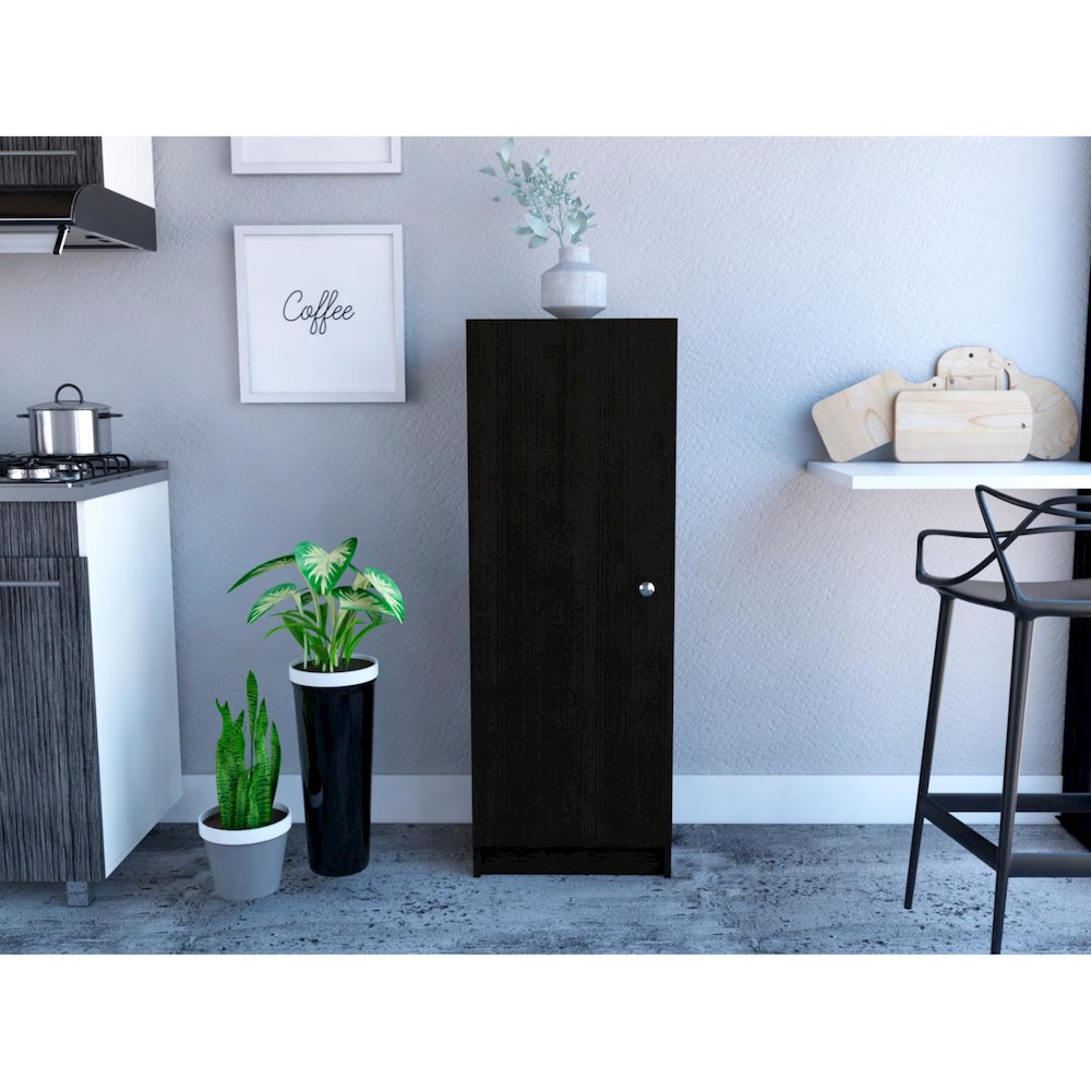 Belleria Pantry Black MDF. Picture 3