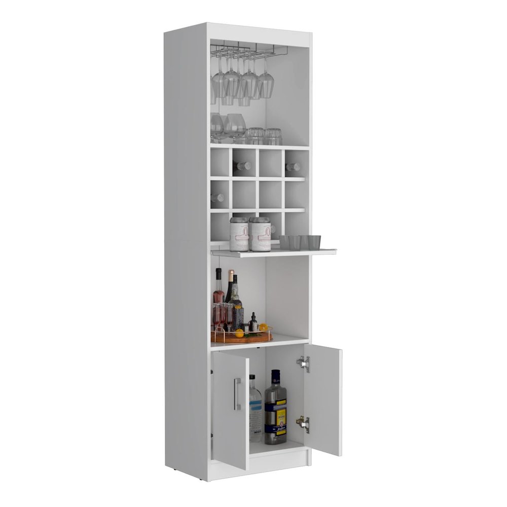Kevil Bar Cabinet White MDF. Picture 2
