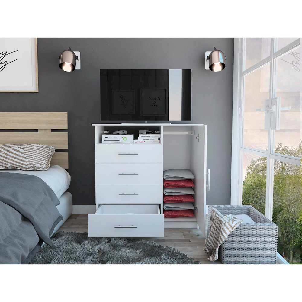 Milan Medicine Cabinet White MDF. Picture 5