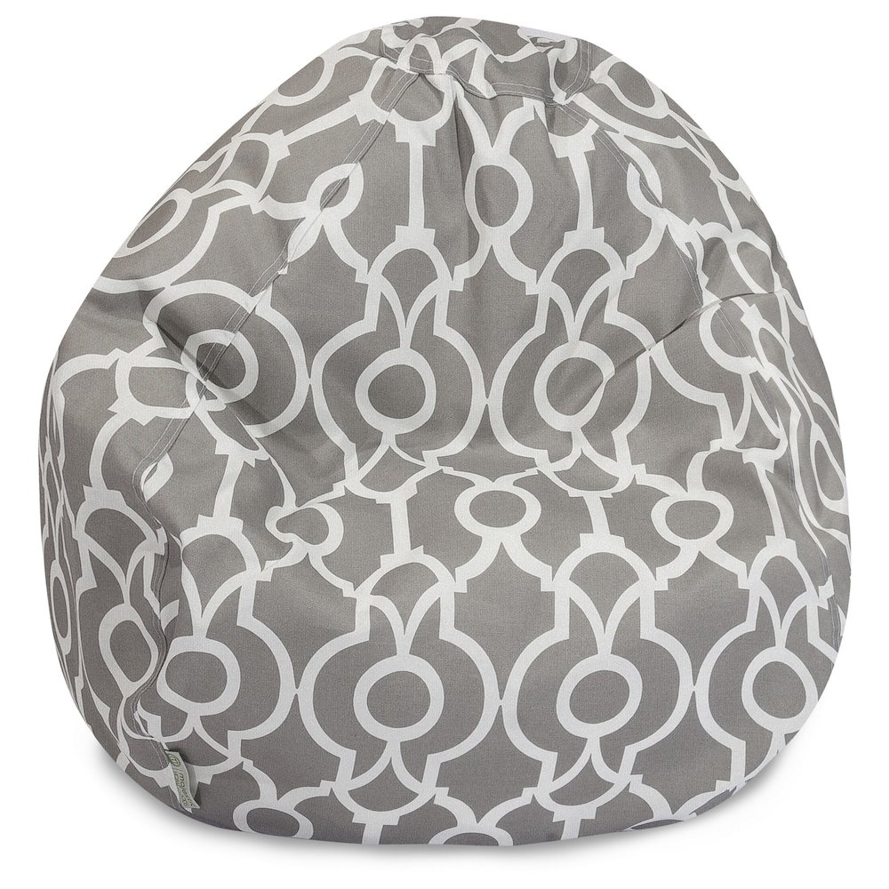 Majestic Home Goods Large Bean Bag Athens Gray. Picture 1