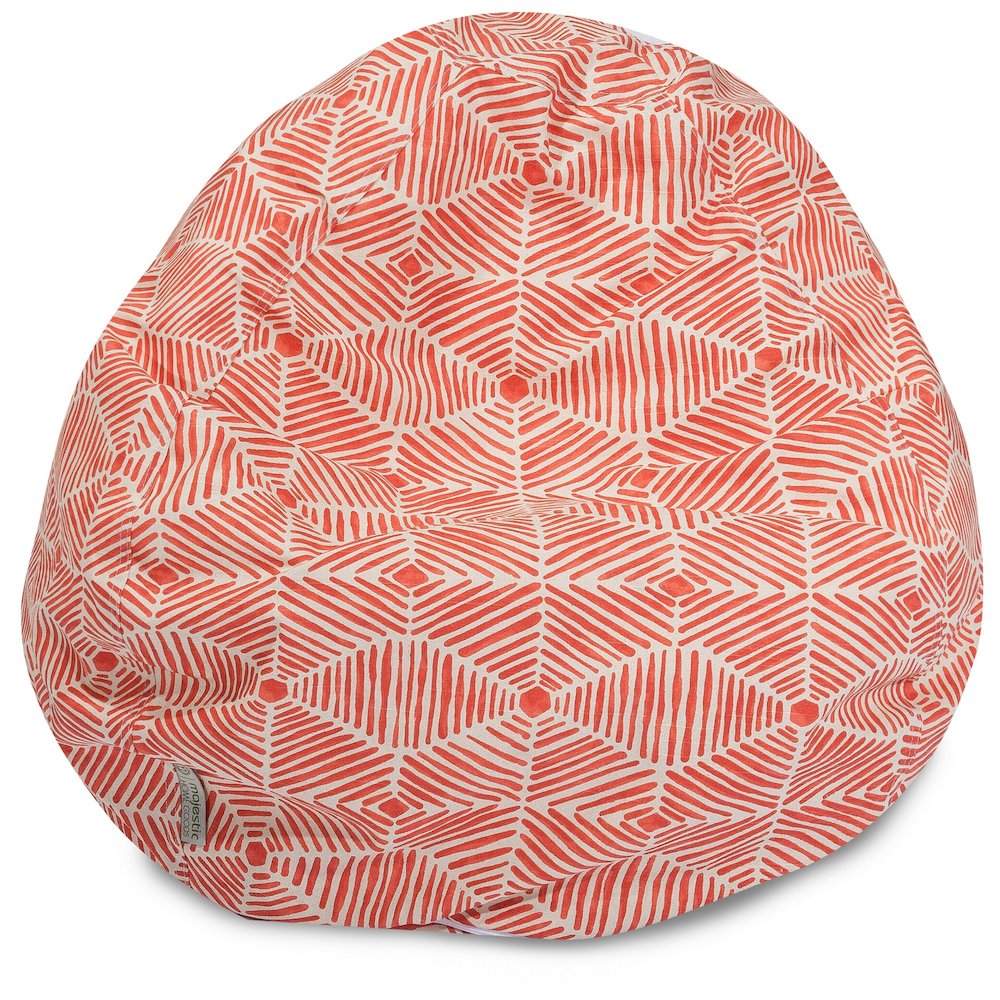 Majestic Home Goods Large Bean Bag Charlie Salmon. Picture 1