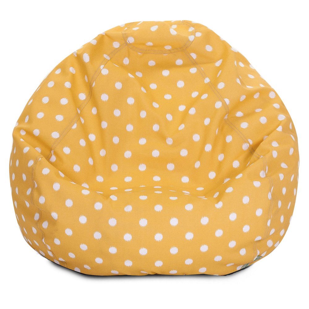 Majestic Home Goods Large Bean Bag Ikat Dot Citrus. Picture 1