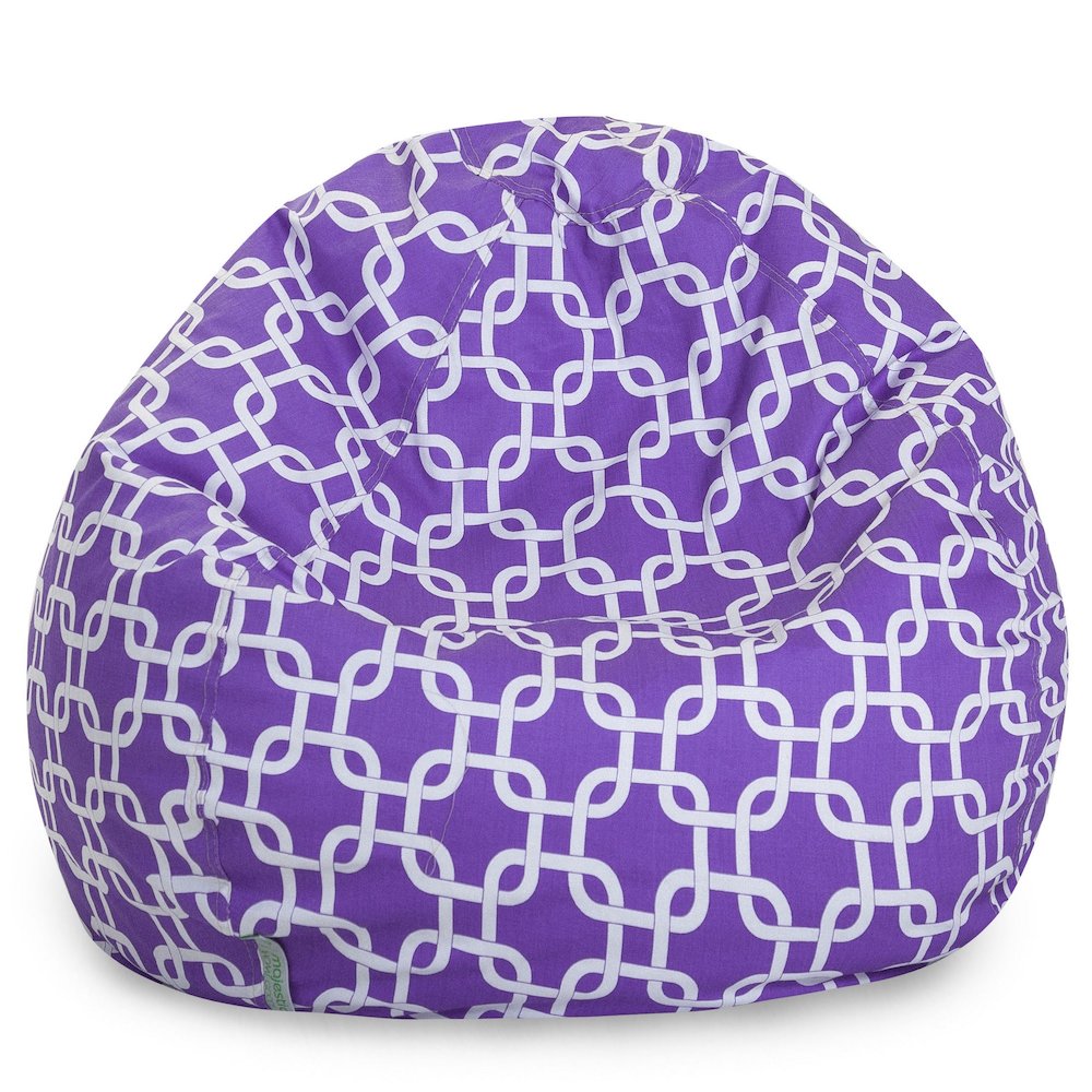 Majestic Home Goods Large Bean Bag Links Purple. Picture 1