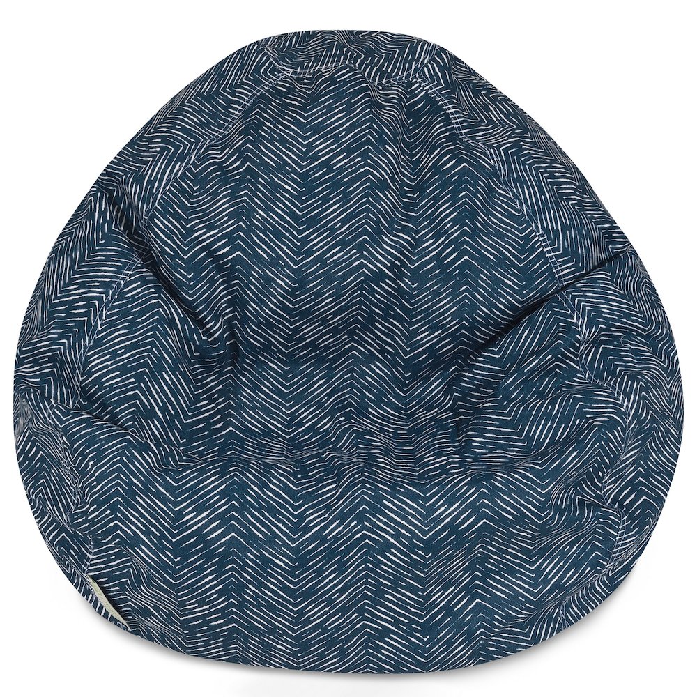 Majestic Home Goods Large Bean Bag South West Navy Blue. Picture 1