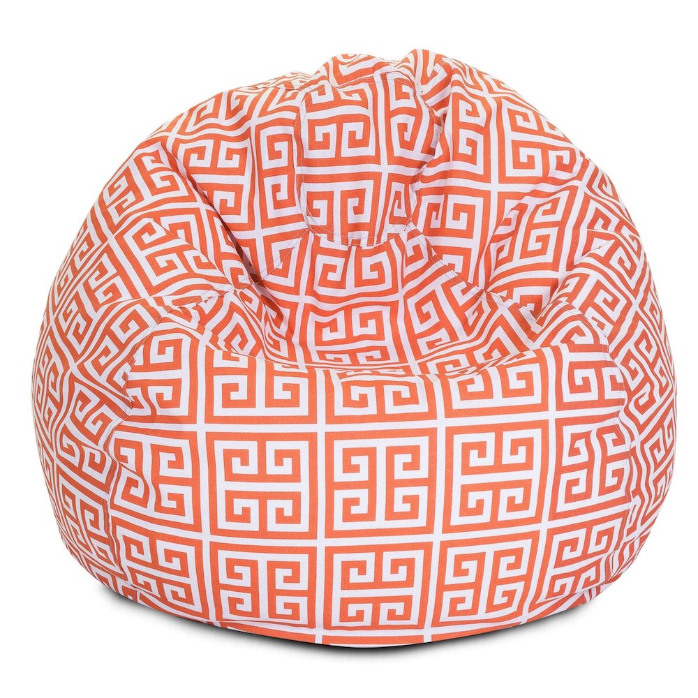 Majestic Home Goods Large Bean Bag Towers Orange. Picture 1