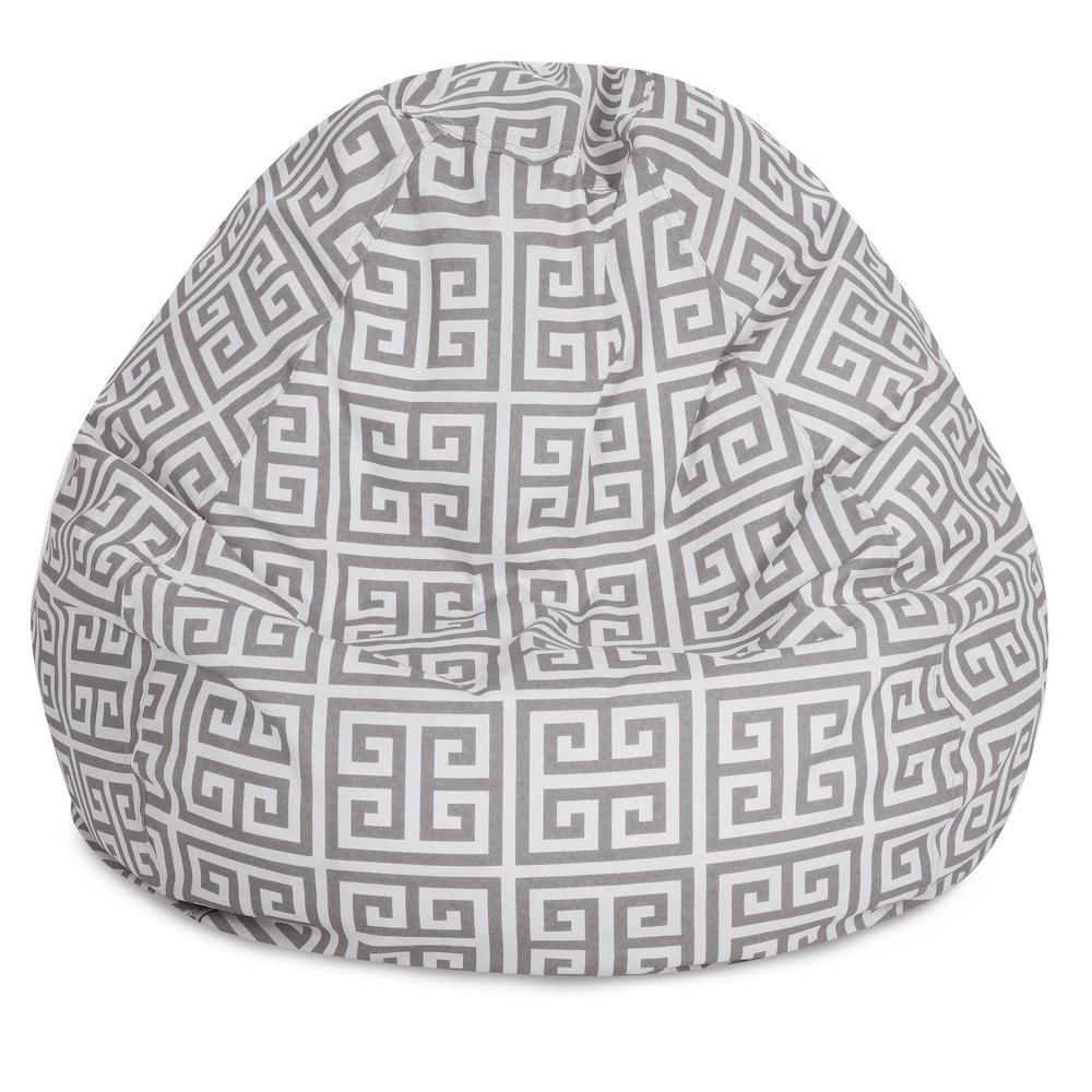Majestic Home Goods Large Bean Bag Towers Gray. Picture 1