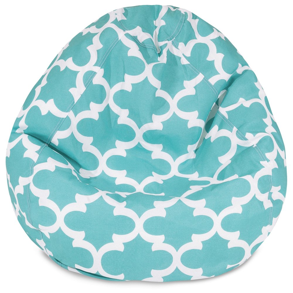 Majestic Home Goods Large Bean Bag Trellis Teal. Picture 1