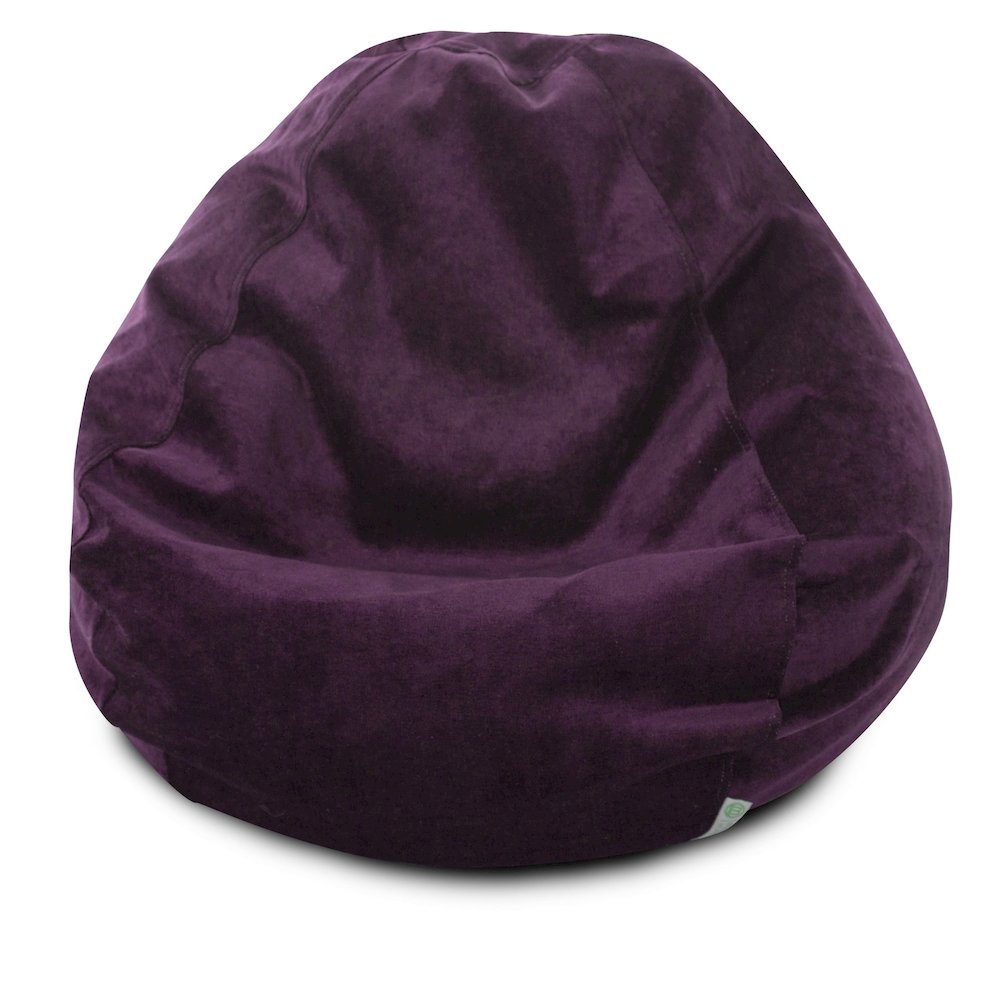 Majestic Home Goods Large Bean Bag Villa Aubergine. Picture 1
