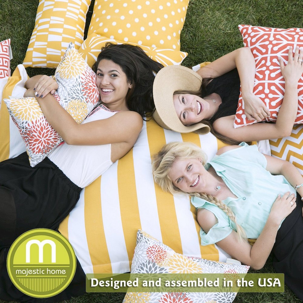 Majestic Home Goods Large Bean Bag Villa Aubergine. Picture 5