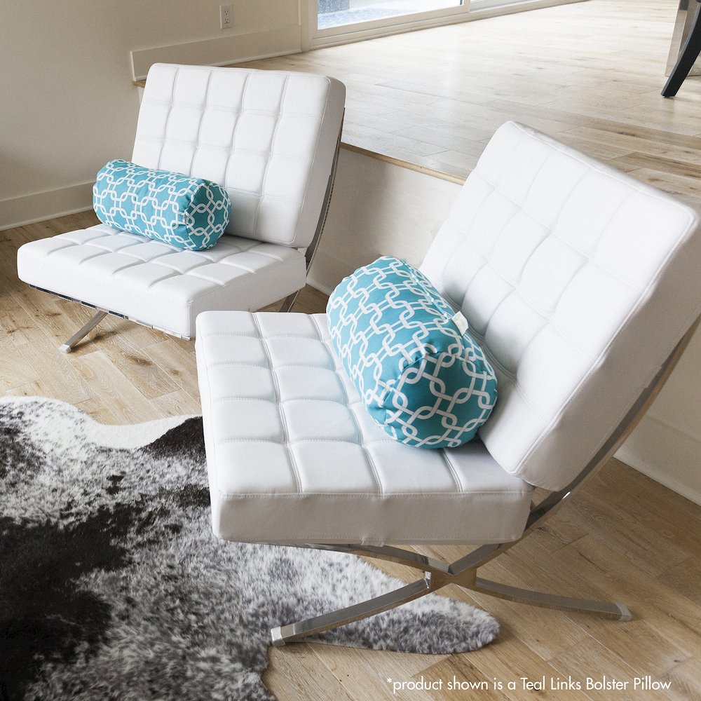 Majestic Home Goods Bolster Pillow Vertical Stripe Navy. Picture 5