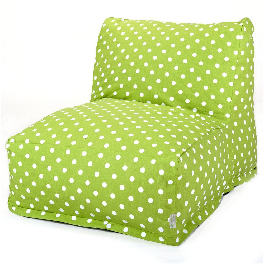 Majestic Home Goods Chair Lounger Polka Dot (Small) Lime. Picture 1
