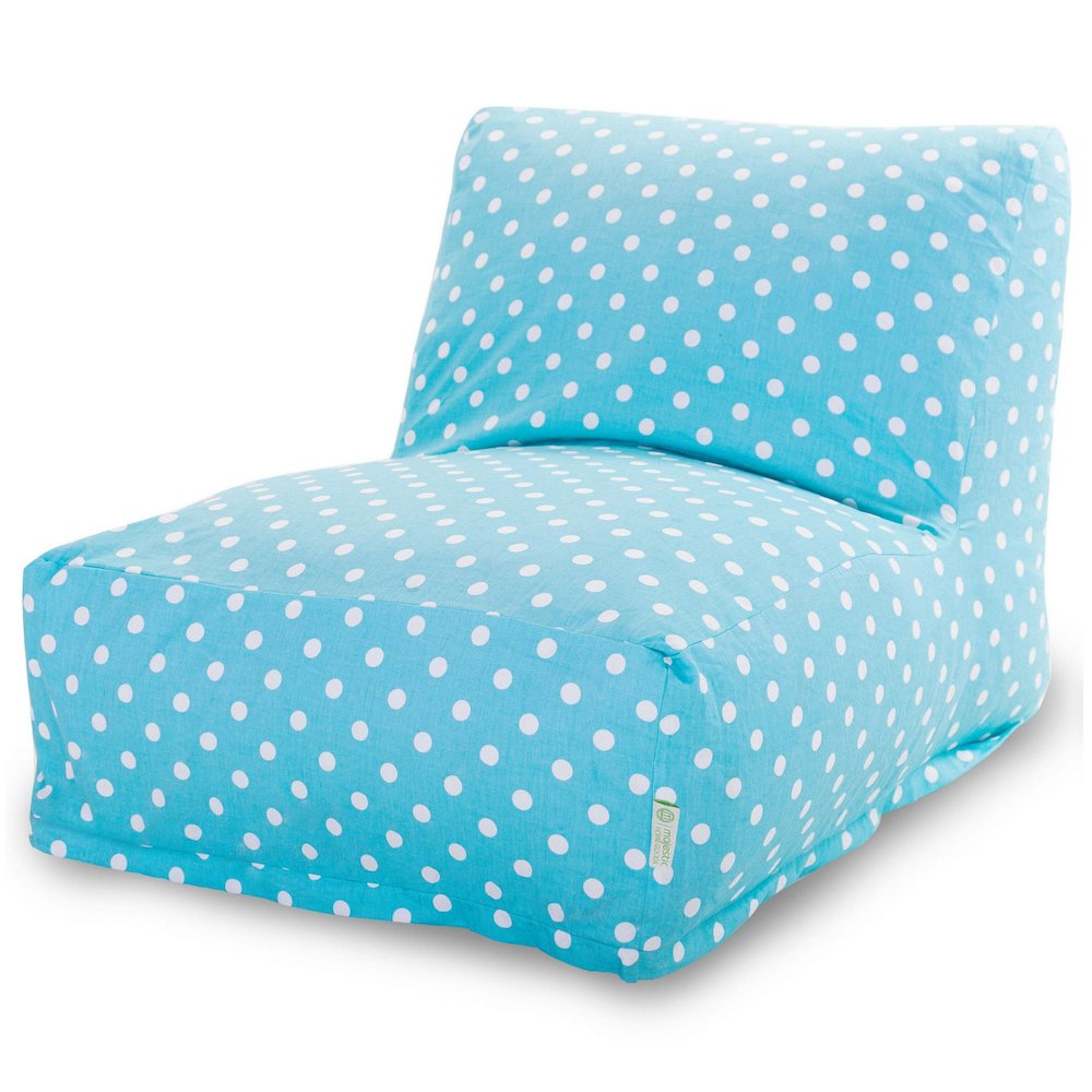 Majestic Home Goods Chair Lounger Polka Dot (Small) Aquamarine. Picture 1