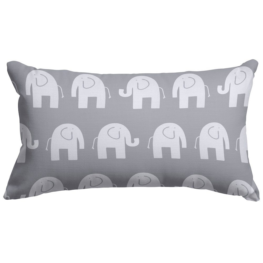 Majestic Home Goods Pillow 12x20 Ellie Gray. Picture 1