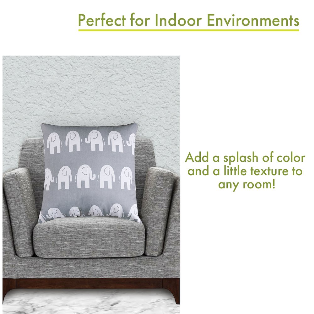 Majestic Home Goods Pillow 20x20 Ellie Gray. Picture 4