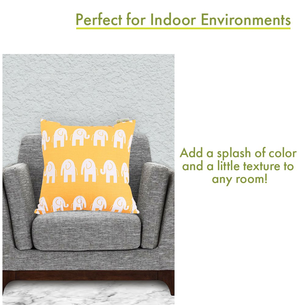 Majestic Home Goods Pillow 20x20 Ellie Yellow. Picture 4