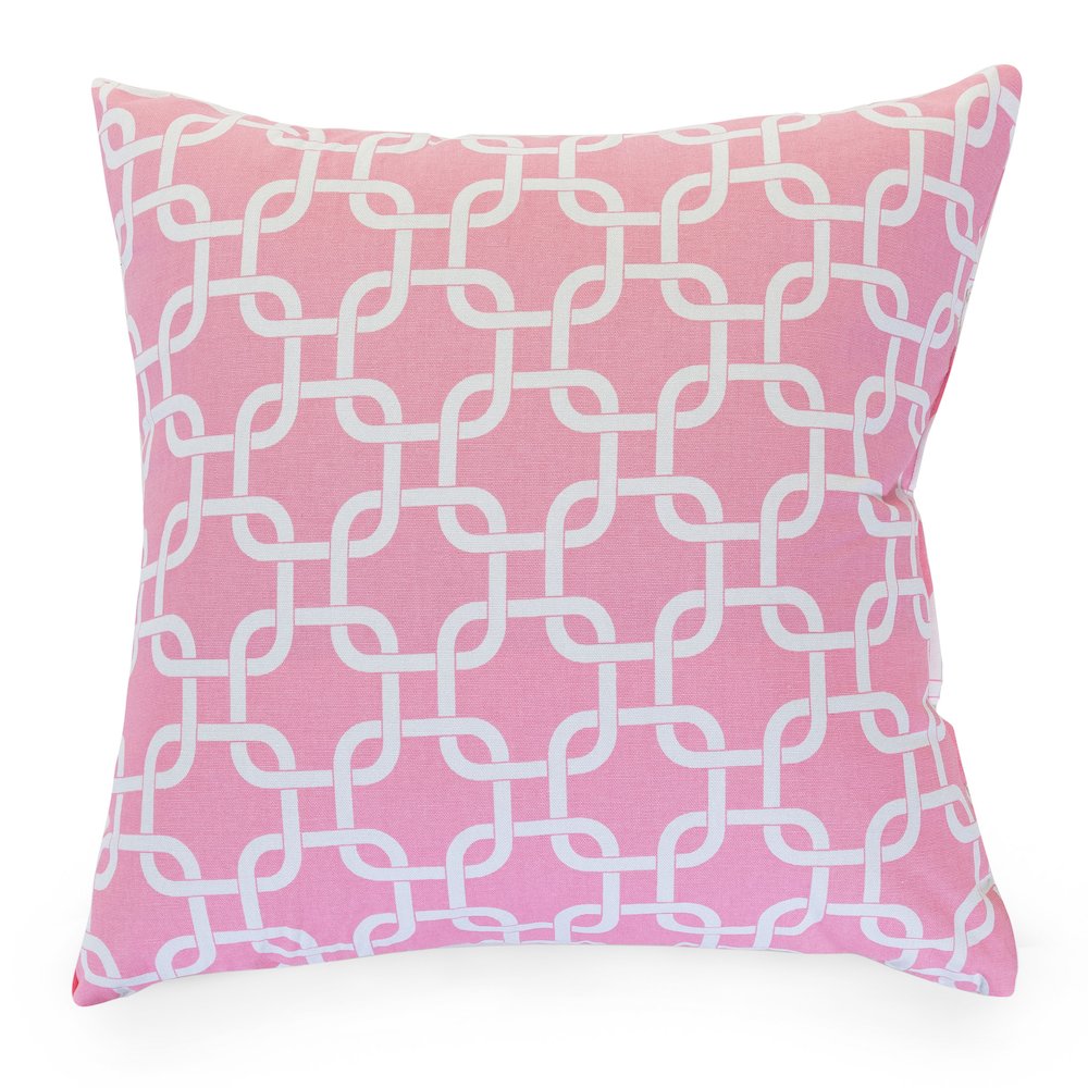 Majestic Home Goods Pillow 24x24 Links Soft Pink. Picture 1