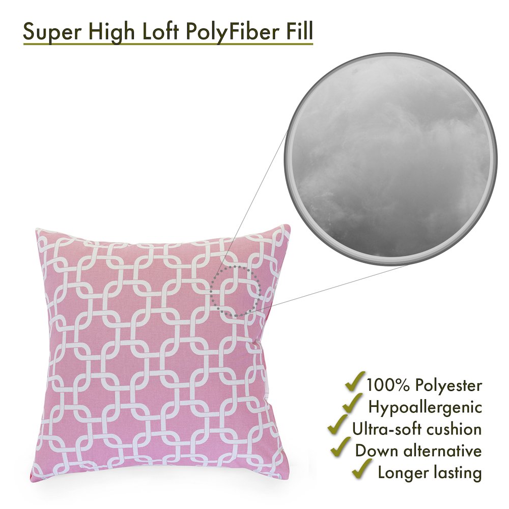 Majestic Home Goods Pillow 24x24 Links Soft Pink. Picture 2