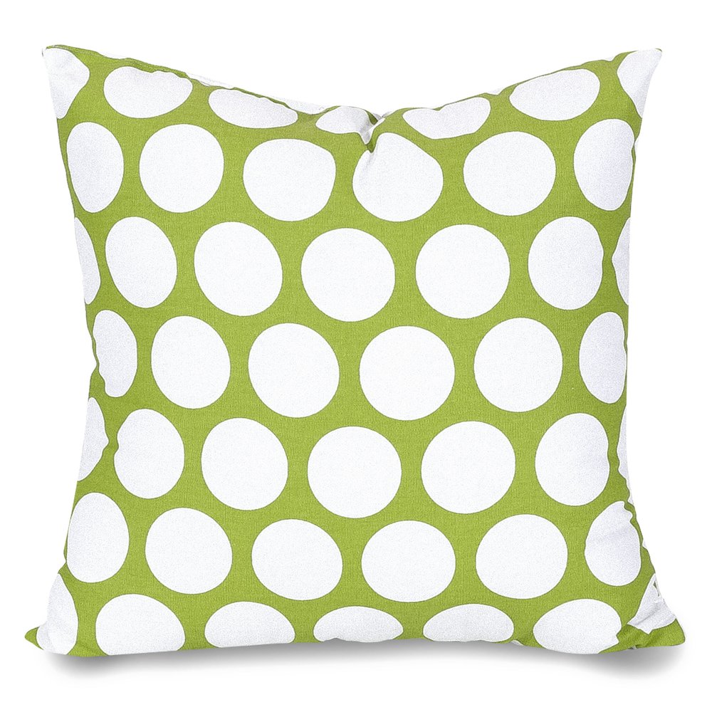 Majestic Home Goods Pillow 24x24 Polka Dot (Large) Hot Green. Picture 1