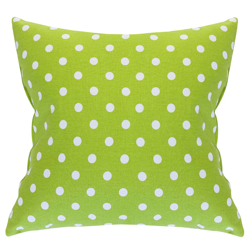 Majestic Home Goods Pillow 24x24 Polka Dot (Small) Lime. Picture 1