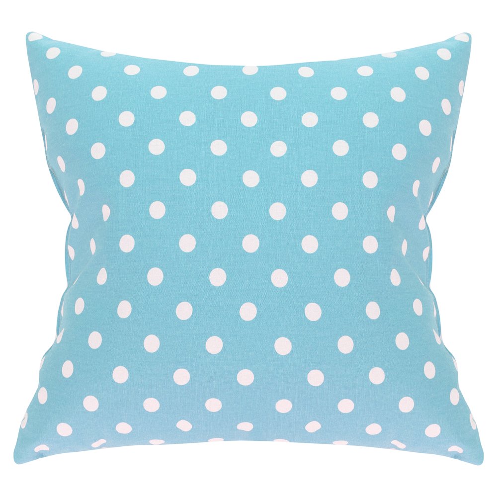 Majestic Home Goods Pillow 24x24 Polka Dot (Small) Aquamarine. Picture 1