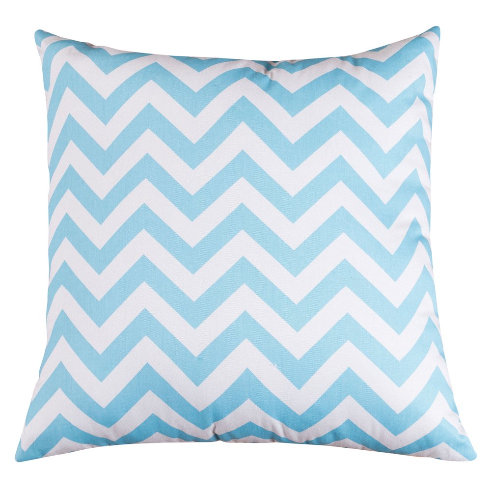Majestic Home Goods Pillow 24x24 Chevron Blue. Picture 1