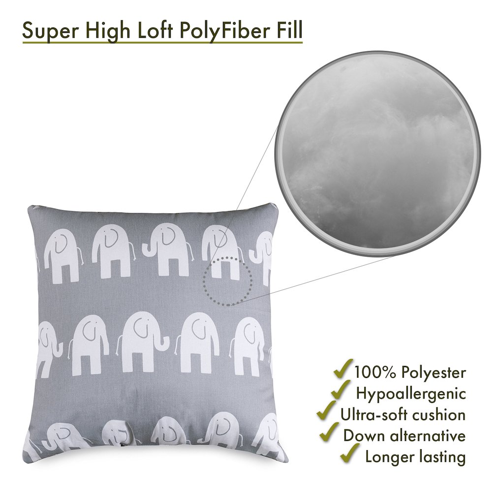 Majestic Home Goods Pillow 24x24 Ellie Gray. Picture 2