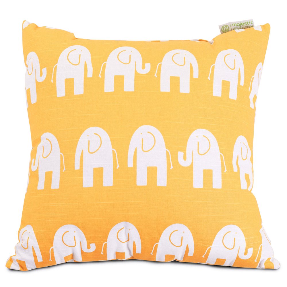 Majestic Home Goods Pillow 24x24 Ellie Yellow. Picture 1