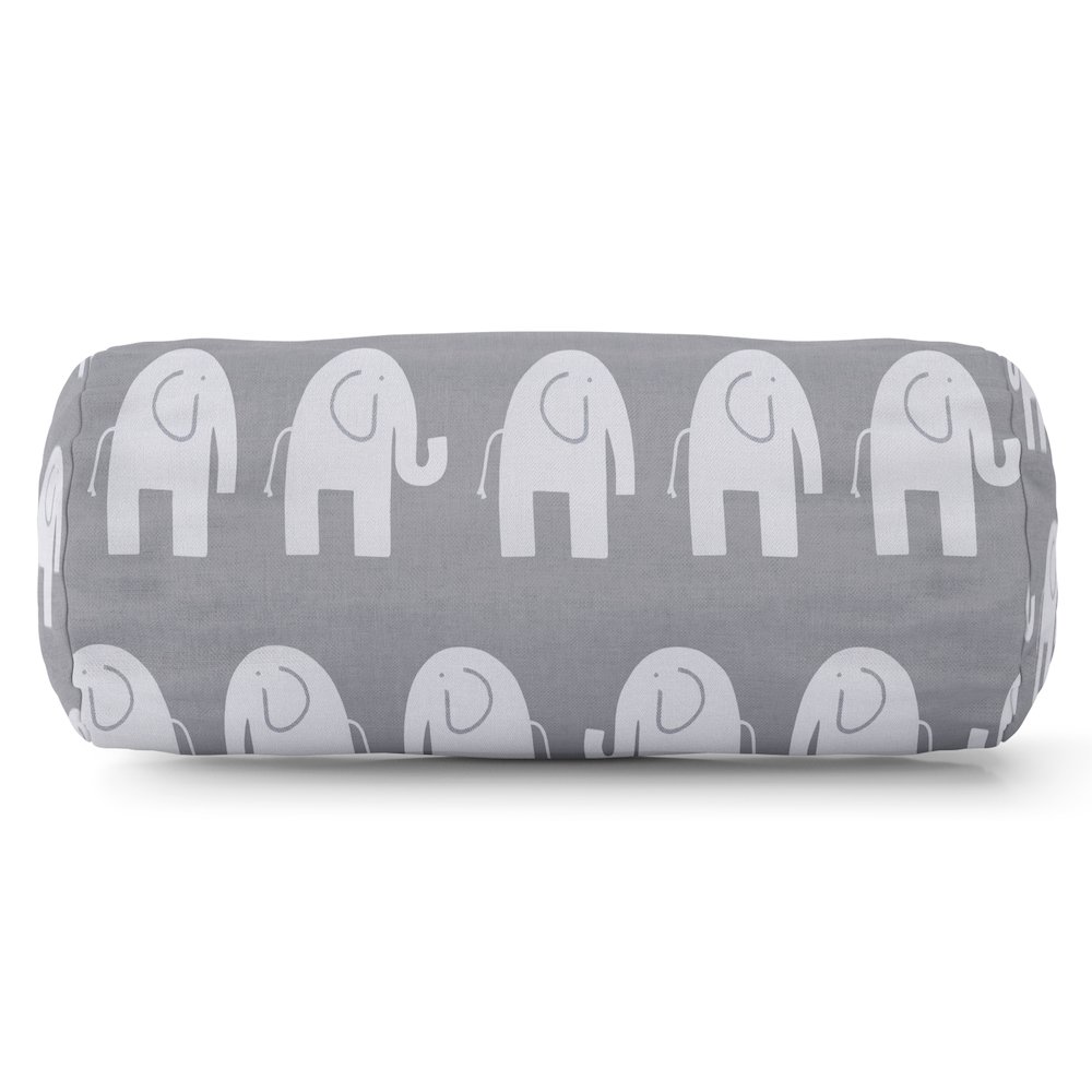Majestic Home Goods Bolster Pillow Ellie Gray. Picture 1