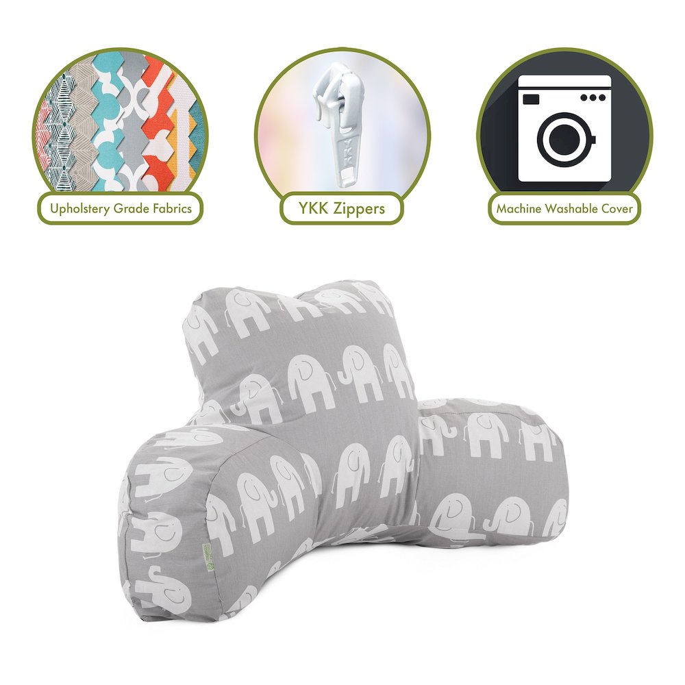Majestic Home Goods Reading Pillow Ellie Gray. Picture 2