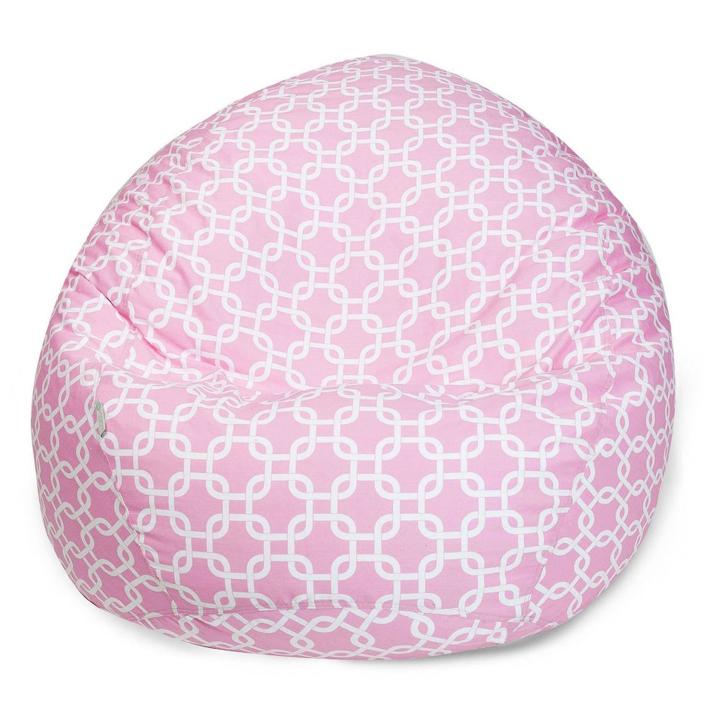 Majestic Home Goods Small Bean Bag Links Soft Pink. Picture 1