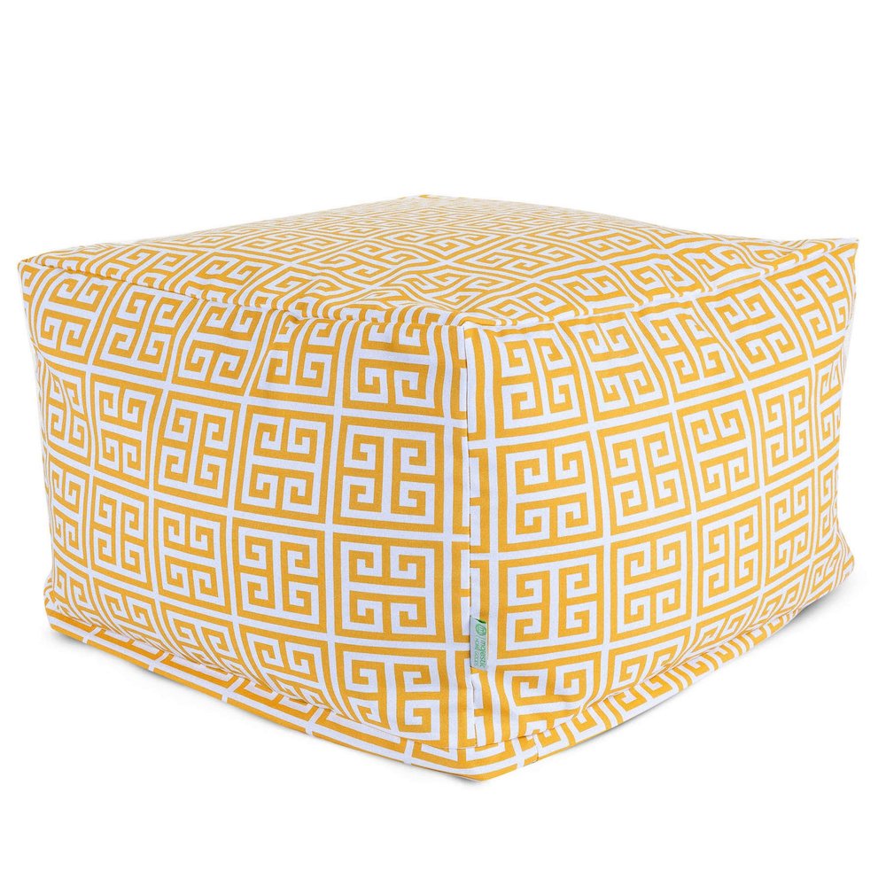 Majestic Home Goods Ottoman Pouf Towers Citrus. Picture 1