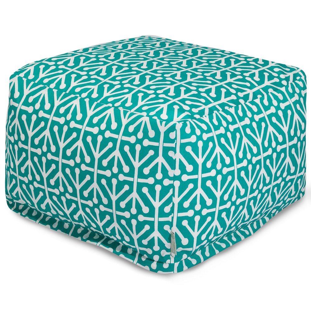 Majestic Home Goods Ottoman Pouf Aruba Pacific. Picture 1