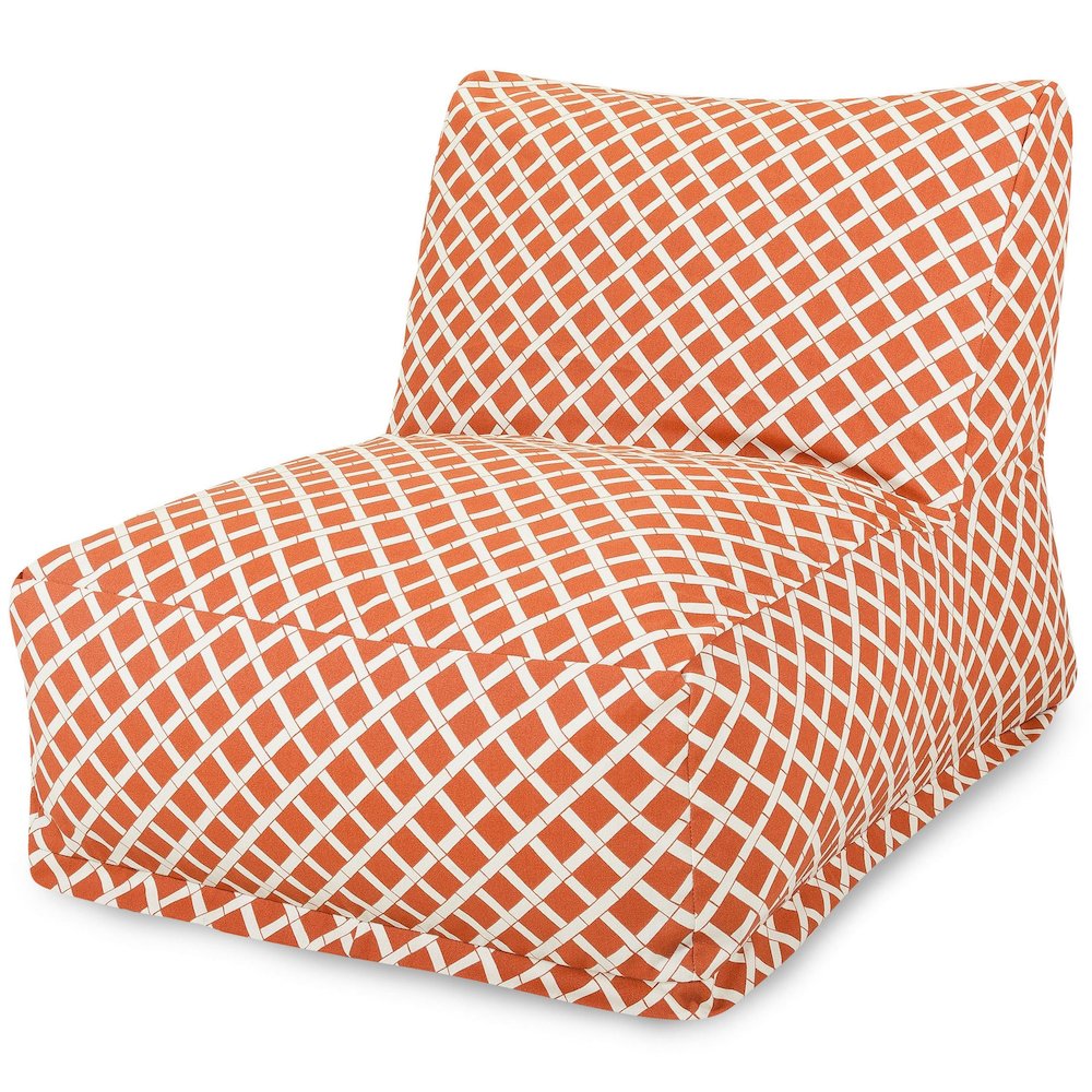 Majestic Home Goods Chair Lounger Bamboo Burnt Orange. Picture 1