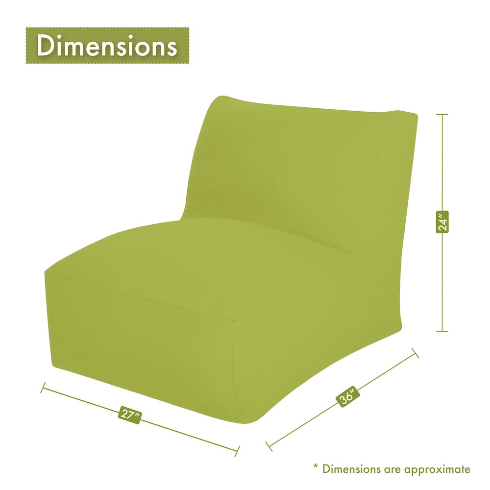 Majestic Home Goods Chair Lounger Vertical Stripe Sage. Picture 3