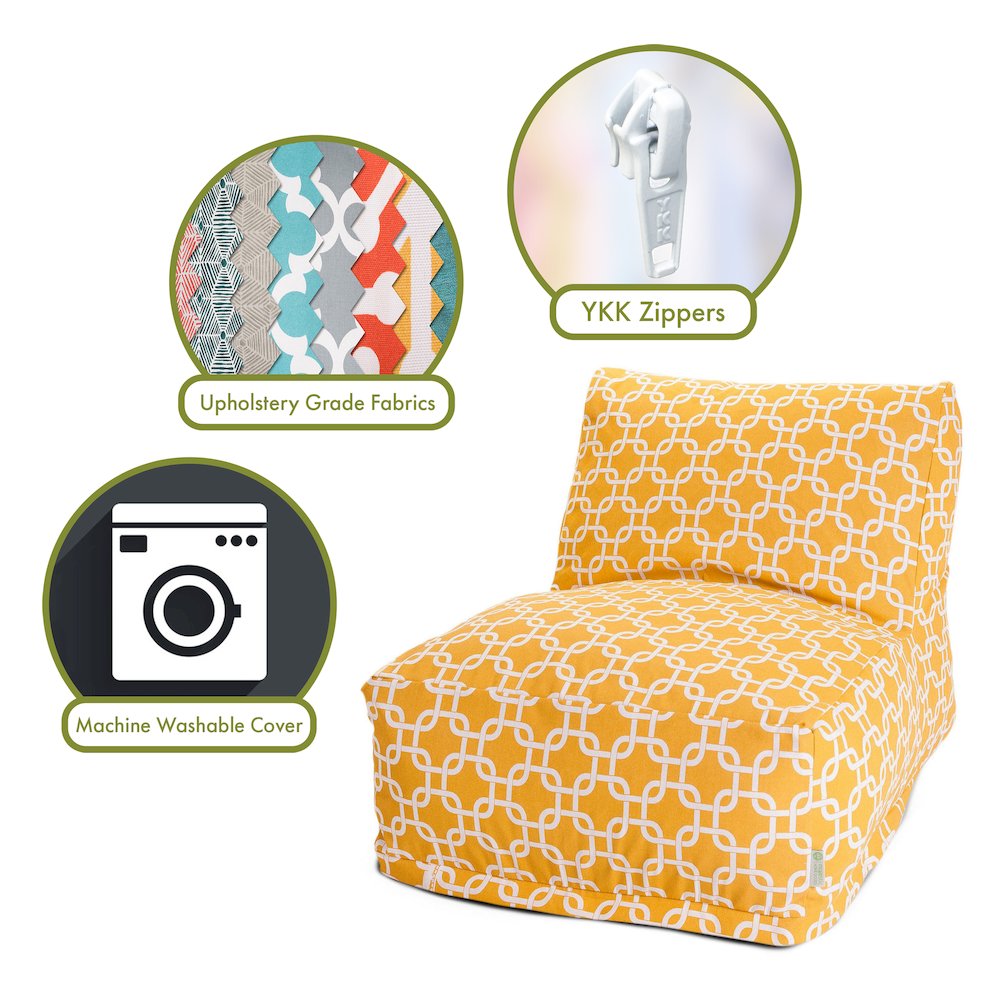 Majestic Home Goods Chair Lounger Links Yellow. Picture 2