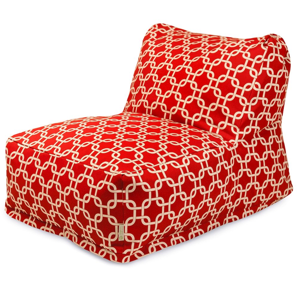 Majestic Home Goods Chair Lounger Links Red. Picture 1