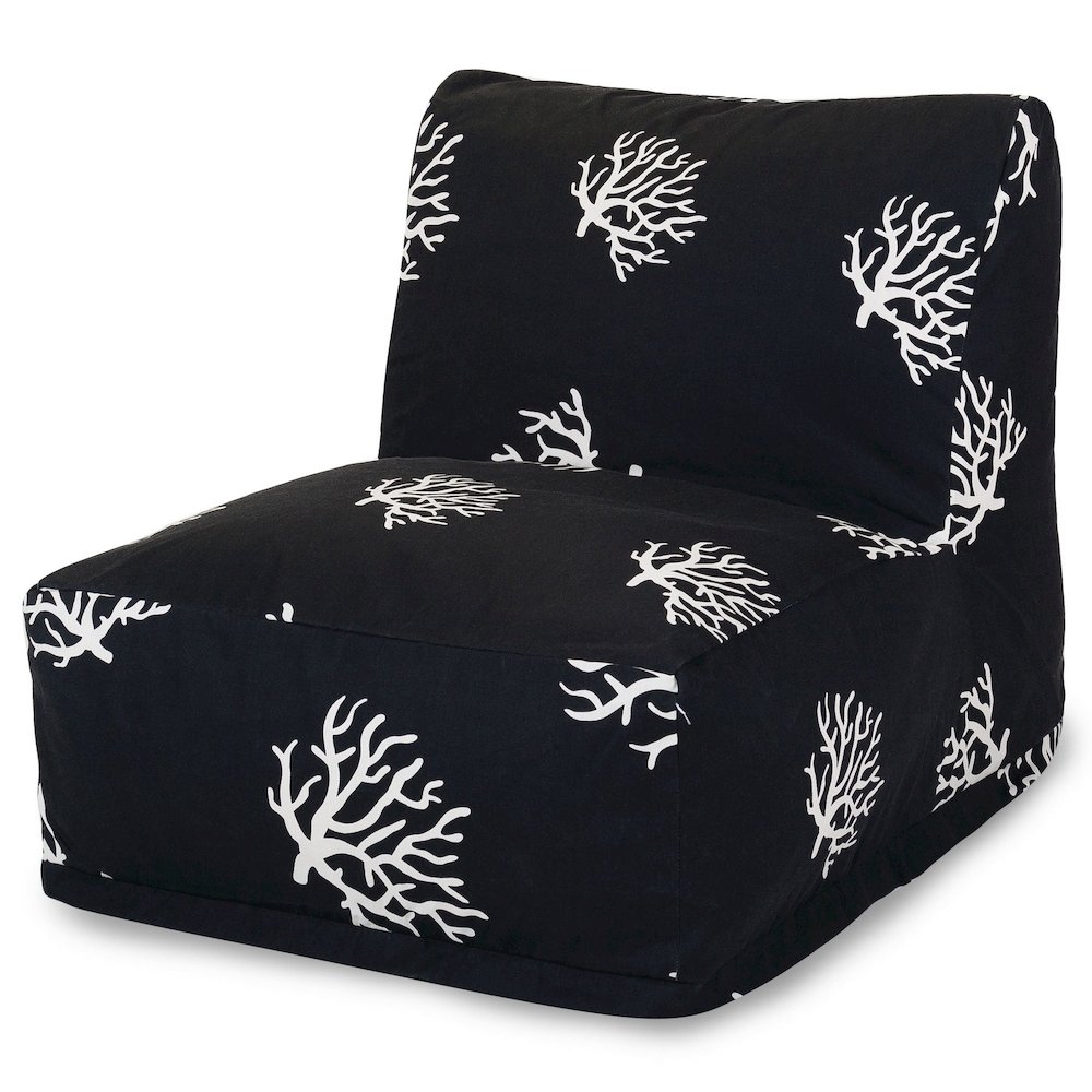 Majestic Home Goods Chair Lounger Coral Black. Picture 1
