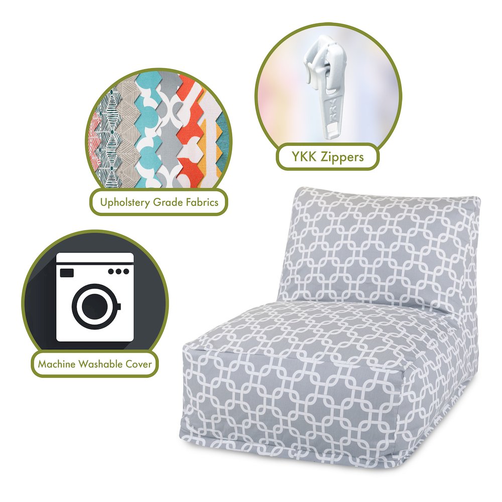 Majestic Home Goods Chair Lounger Links Gray. Picture 2