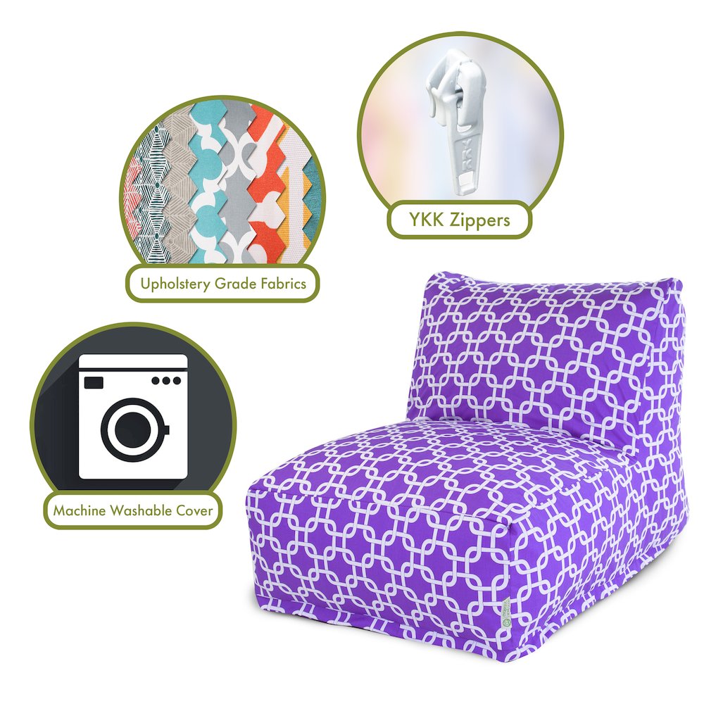 Majestic Home Goods Chair Lounger Links Purple. Picture 2