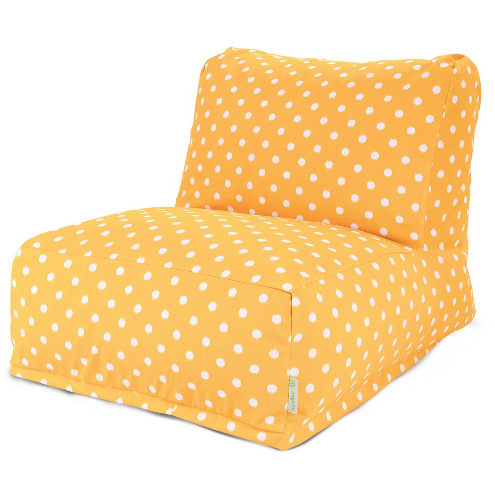Majestic Home Goods Chair Lounger Ikat Dot Citrus. Picture 1