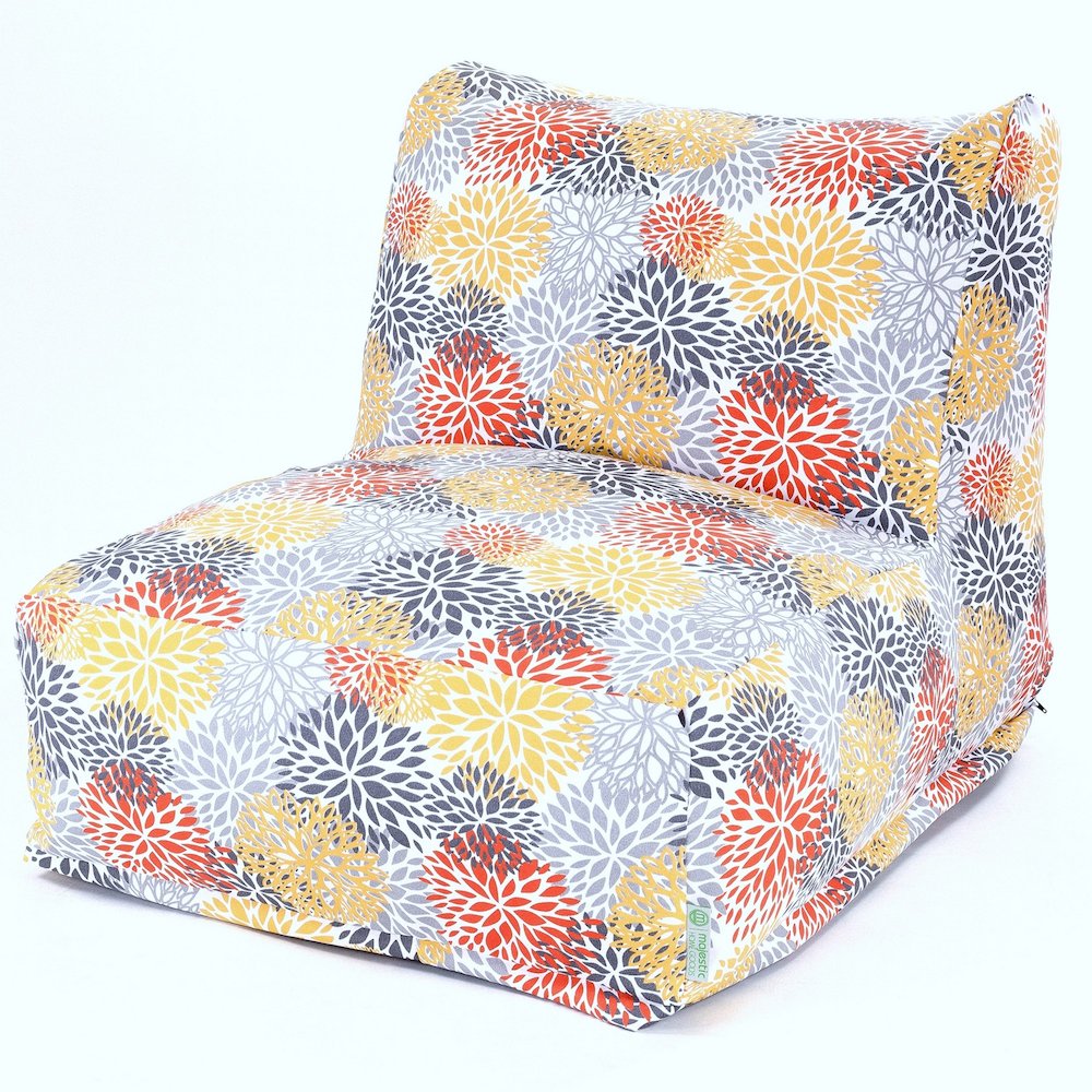 Majestic Home Goods Chair Lounger Blooms Citrus. Picture 1