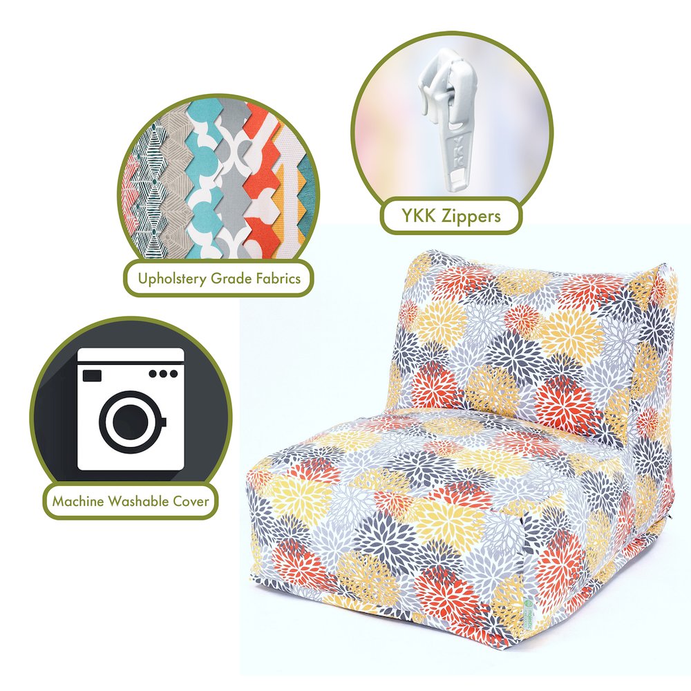 Majestic Home Goods Chair Lounger Blooms Citrus. Picture 2