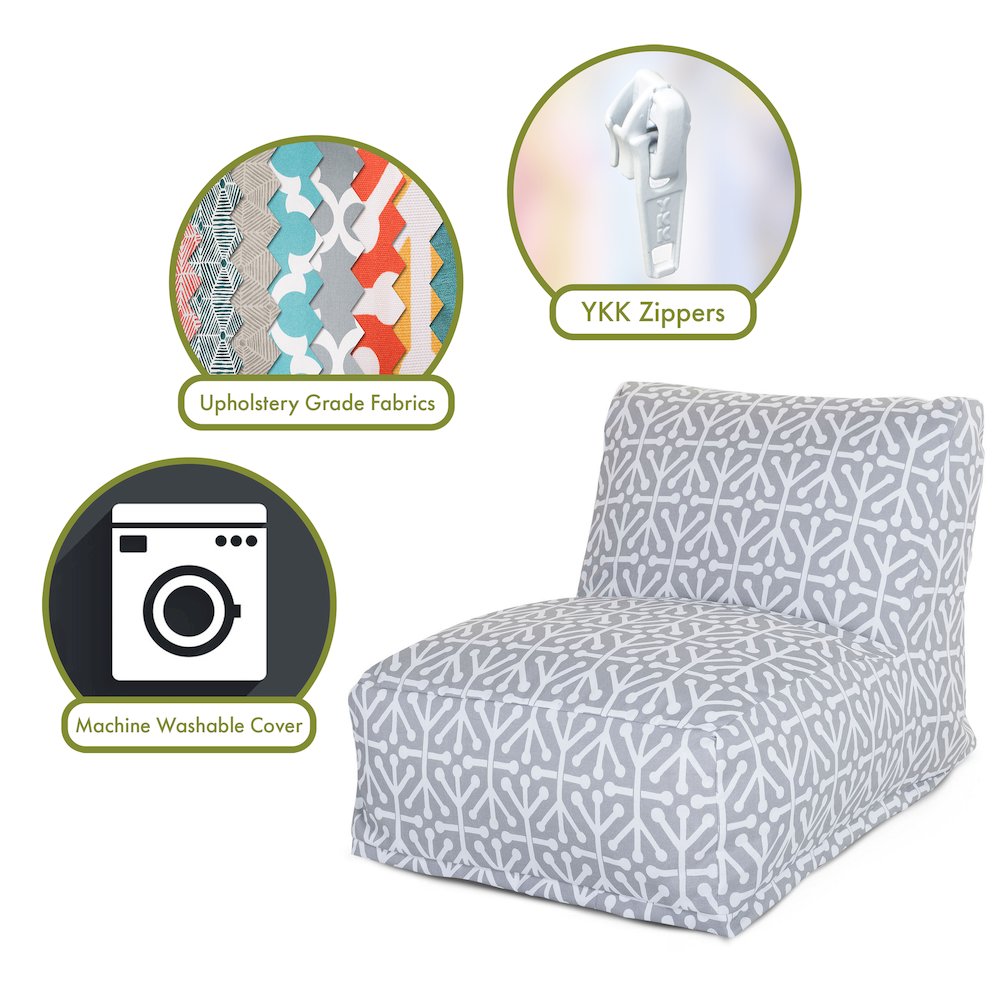 Majestic Home Goods Chair Lounger Aruba Gray. Picture 2