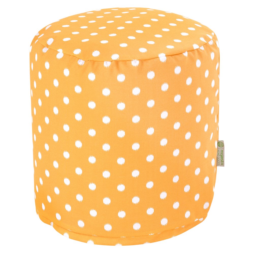 Majestic Home Goods Pouf Ikat Dot Citrus. Picture 1