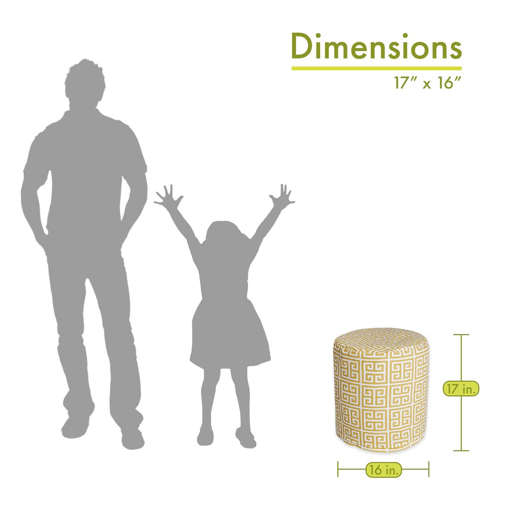 Majestic Home Goods Pouf Towers Citrus. Picture 2