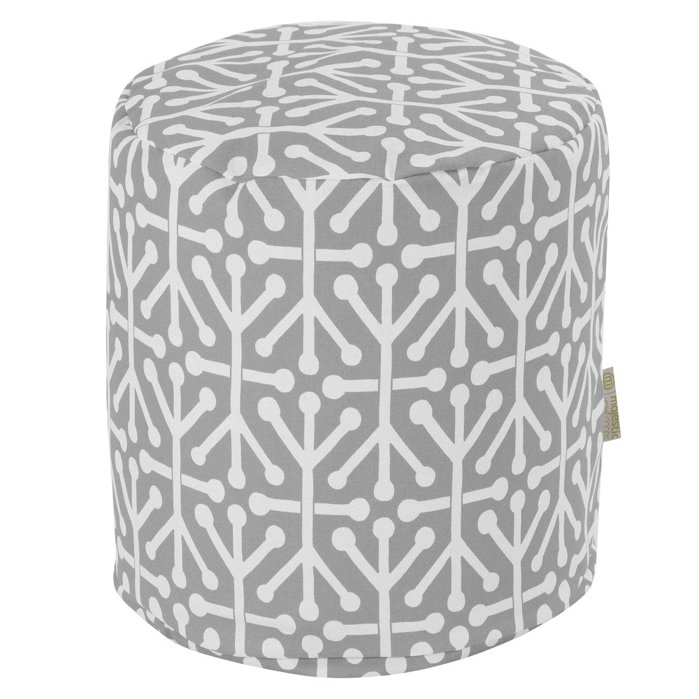 Majestic Home Goods Pouf Aruba Gray. Picture 1