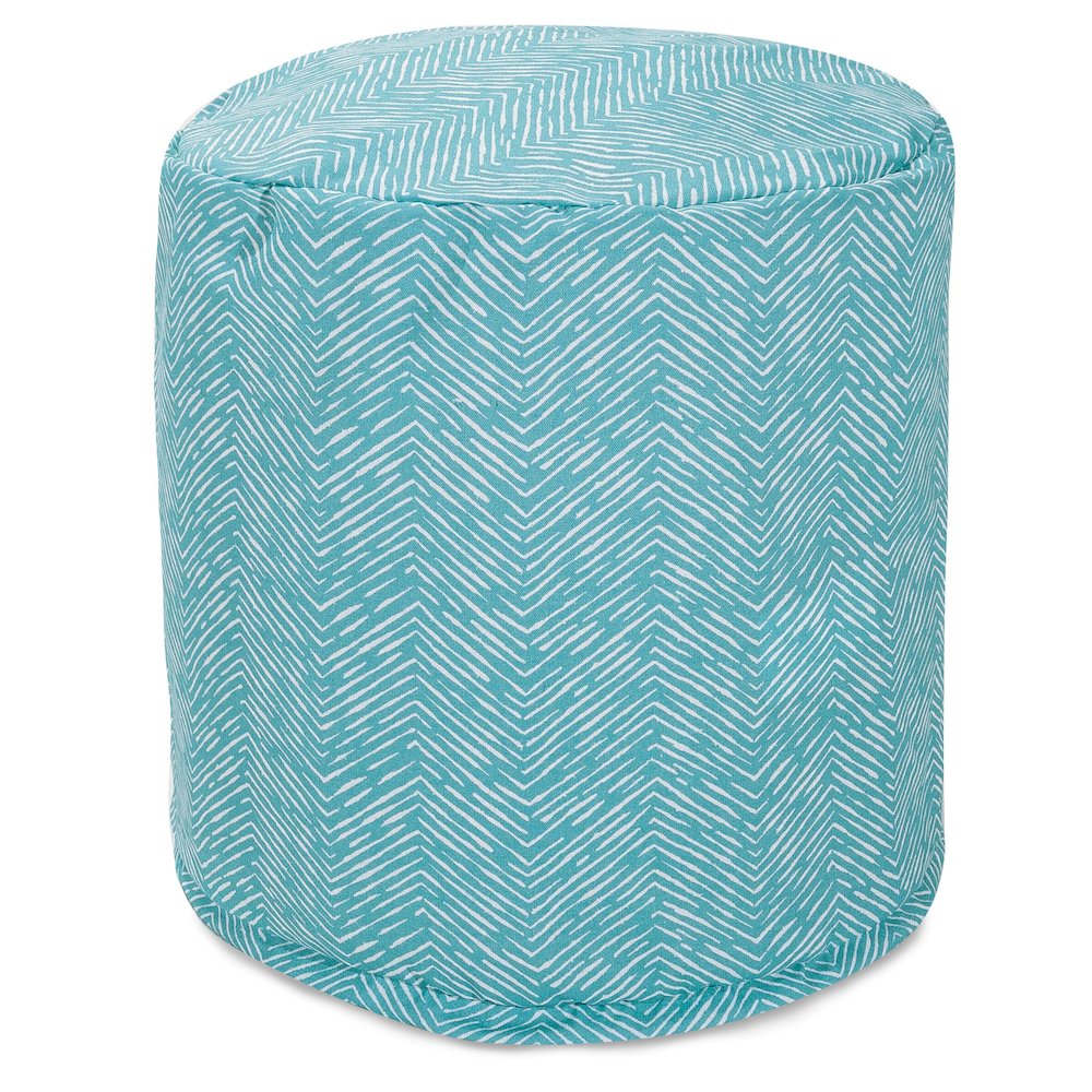 Majestic Home Goods Pouf South West Teal. Picture 1